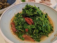 金花菜蚌肉-金典银峰老鹅馆·昆山菜(亭林公园店)