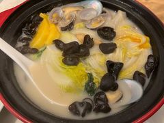 鲜贝鱼汤煮时蔬-港丽餐厅(高德置地店)