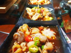 -东来菜馆•手抓海鲜家常菜•海鲜锅贴(鸽子窝店)
