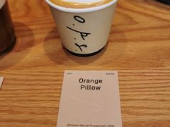 orange&nbsp;pillow-O.P.S. CAFE