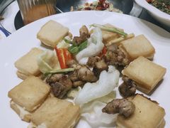 炸奶盒配焗排骨-顺丰轩园林酒家(天河店)