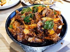 辣炒黄牛肉-海兰江石锅饭(水上店)