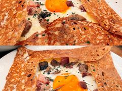 鸡蛋蘑菇熏肉荞麦可丽饼-RAC BAR(安福路店)