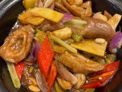 咸菜啫三杯大肠-启香鸡私房菜(湖景店)