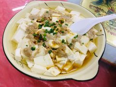 肉碎蒸山水豆腐-银峰农庄·特色烧鸡·鲜无花果浸鸡