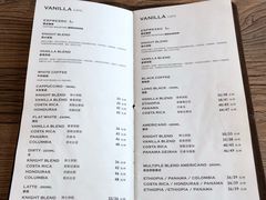 菜单-Vanilla Specialty Coffee(八大关店)
