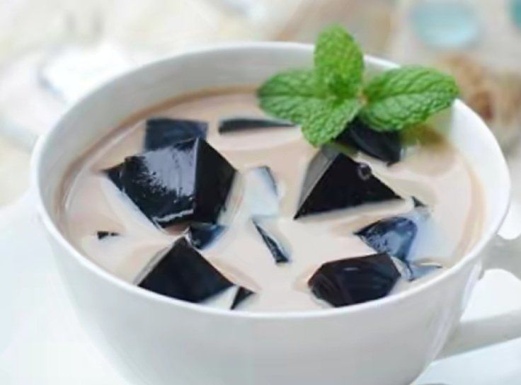 仙草冻奶茶