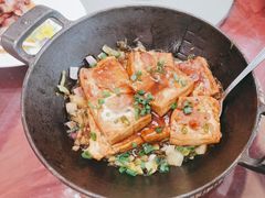铁板酸菜豆腐-东江海鲜酒家(艺都分店)
