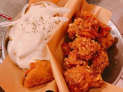 双拼炸鸡-富乐满韩国正宗炸鸡韩国料理(虹泉路店)