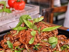 罗勒叶炒手切羊肉-小大董·烤鸭(王府井apm店)