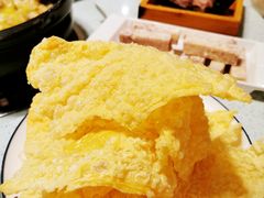 炸腐竹-烹然四季椰子鸡火锅(团结湖总店)