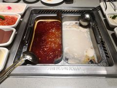 牛油双拼锅底-海底捞火锅(河东万达广场店)