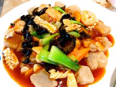 三鲜焖子-小船渔村•大连菜•大连焖鱼(明泽街店)