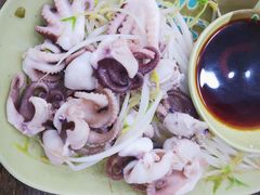 芥末白灼八爪鱼-贞姨美食·老字号海鲜大排档
