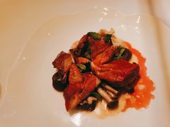 碳烤乳鸽，甜豆，旱金莲醋汁-Jean Georges