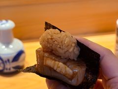 活扇贝火炙寿司-鮨清日本料理