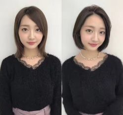 短发前后对比深灰-HIPSTER形象设计