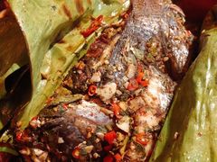 哈尼盐巴果包烧鱼-火咂咂竹筒宴(告庄店)