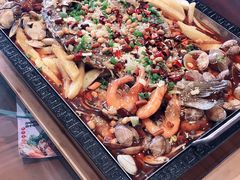 -东来菜馆•手抓海鲜家常菜•海鲜锅贴(鸽子窝店)