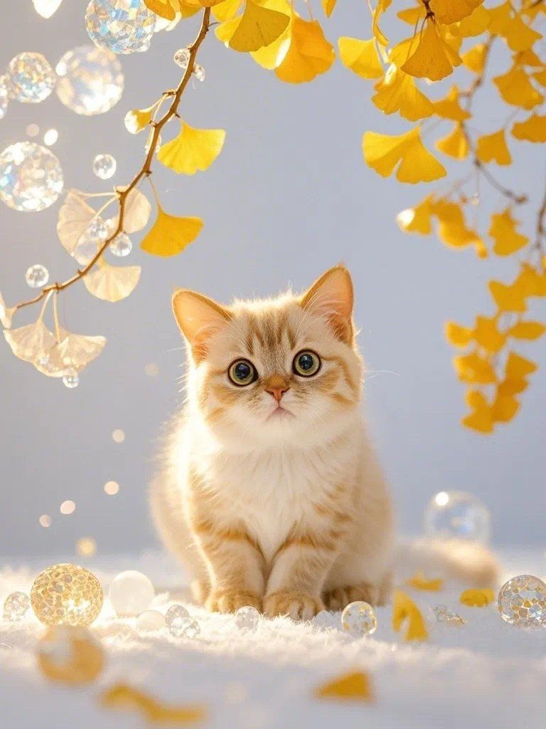 微笑的猫咪治愈系