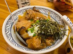 温泉蛋牛丼饭（有蛋）-桃太郎创作料理(大坪店)
