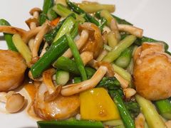 烧汁白玉菇炒带子-尚一汤·粤菜海鲜(环球港店)