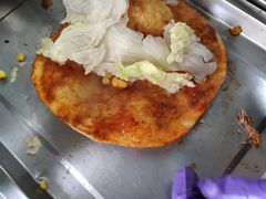 -小红车炸蛋葱油饼