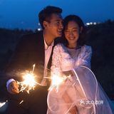 婚纱照｜夜景公路婚纱照  让爱意自由释放