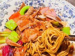 酱爆腰花猪肝拌面-阿大排档(长春这有山店)