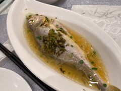 雪菜蒸小黄鱼-亢龙太子酒轩(东湖店)