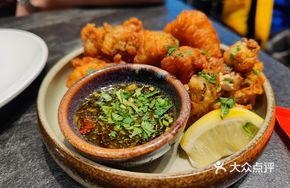 Fried Fish and Oyster with Vietnamese Sauce