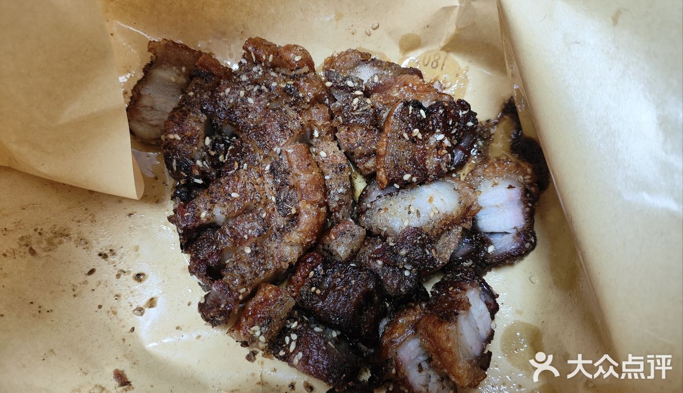 烤的嘎嘣脆炸的脆皮烤肉