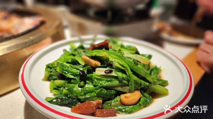 恰八斗·湖南菜馆(国贸店)鲮鱼油麦菜图片