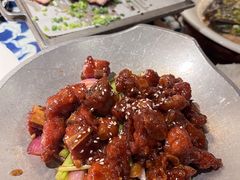蒜香蜜汁排骨-绿茶餐厅(布吉万象汇店)
