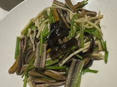 茭白炒现划鳝丝-玫瑰厅上海菜(兴国路店)