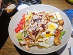 烤鸡肉考博沙拉-机器人火炉披萨