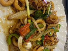 姜葱鱿鱼-覃记海鲜美食餐厅