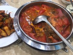 西红柿炖牛腩-清真素福拉面丝路美食(六里桥东店)