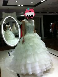 第一套主纱&nbsp;蕾丝-韩国天使嫁衣婚纱礼服馆(上海旗舰店)