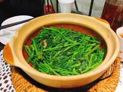 啫啫虾酱空心菜-熠盛粤味(永康路店)