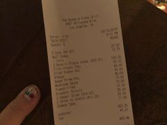 账单-Musso & Frank Grill