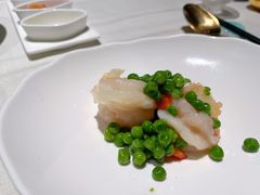 蚕豆炒高邮虾仁-许家菜(望江店)