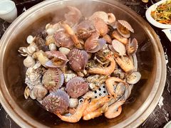 大锅蒸海鲜-东海渔村海鲜码头大排档