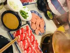 手切苏尼特羊后腿肉-宣武小院涮肉(前门店)