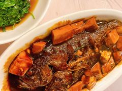 红烧豆腐烩黄鱼-玲珑餐厅(陕西南路店)
