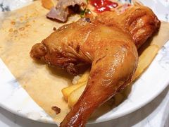 奥尔良烤鸡配薯条-卡朋西餐(乐峰广场店)