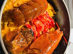 整只布列塔尼蓝龙虾佐意大利扁平-Le Bistrot de Racine