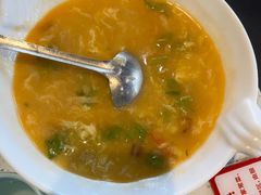 鲜虾疙瘩汤-巧克力渔家.小船海鲜胶东菜(万平口店)