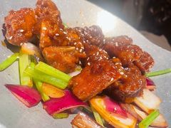 蒜香蜜汁排骨-绿茶餐厅(布吉万象汇店)