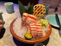 三文鱼腩刺身-炙柒Sekinana·精致日料(合生汇店)